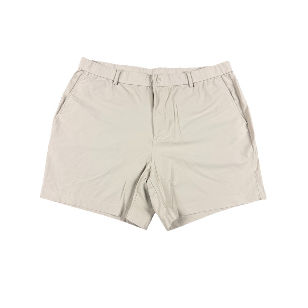 Bear Bottom Mens X-Large Stretch Chino Shorts 5.5" Inseam Beige Khaki